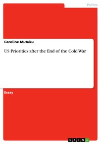Produktbild: US Priorities after the End of the Cold War