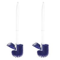Produktbild: WC-Hygiene-Garnitur, Lila, 2er Set, mit Randb&uuml;rste