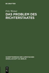 Produktbild: Das Problem des Richterstaates