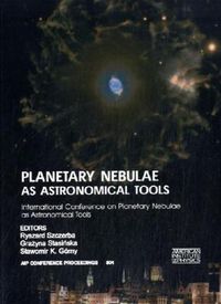 Produktbild: Planetary Nebulae as Astronomical Tools