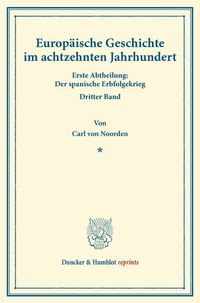 Produktbild: Europ&auml;ische Geschichte im achtzehnten Jahrhundert.
