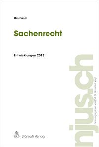 Produktbild: Sachenrecht, Entwicklungen 2013