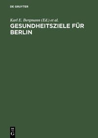 Produktbild: Gesundheitsziele f&uuml;r Berlin