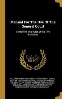 Produktbild: Manual For The Use Of The General Court