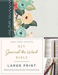 Produktbild: KJV Large Print Bible, Journal the Word, Reflect, Journal or Create Art Next to Your Favorite Verses (Green Cloth Over Board, Red Letter: King James Version)