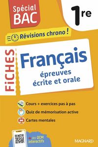 Produktbild: Fran&ccedil;ais 1re &eacute;preuves &eacute;crite et orale : r&eacute;visions chrono !