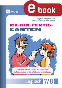 Produktbild: Ich-bin-fertig-Karten Englisch Klassen 7-8