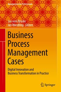 Bild vom Artikel Business Process Management Cases vom Autor Jan Vom Brocke