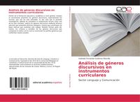 Produktbild: An&aacute;lisis de g&eacute;neros discursivos en instrumentos curriculares