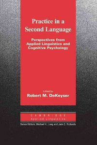 Produktbild: Dekeyser, R: Practice in a Second Language