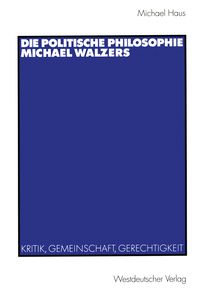 Produktbild: Die politische Philosophie Michael Walzers