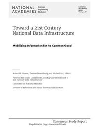 Produktbild: Toward a 21st Century National Data Infrastructure: Mobilizing Information for the Common Good