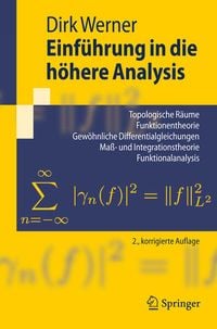 Produktbild: Einf&uuml;hrung in die h&ouml;here Analysis