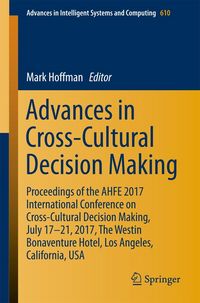Produktbild: Advances in Cross-Cultural Decision Making
