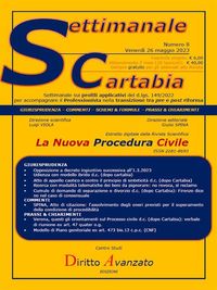Produktbild: SETTIMANALE CARTABIA n. 8 - Venerd&igrave; 26.5.2023
