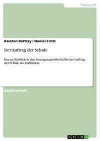 Produktbild: Der Auftrag der Schule