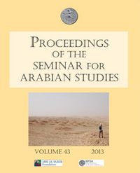 Produktbild: Proceedings of the Seminar for Arabian Studies Volume 43 2013