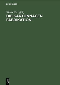 Produktbild: Die Kartonnagen Fabrikation