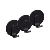 Produktbild: Turbo-Loc&reg; Wandhaken Uno Mod. Bivio Black matt, 3er Set, aus Aluminium