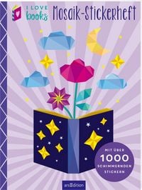 Produktbild: I Love Books &ndash; Mosaik-Stickerheft