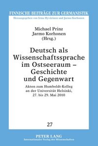 Produktbild: Deutsch als Wissenschaftssprache im Ostseeraum &ndash; Geschichte und Gegenwart