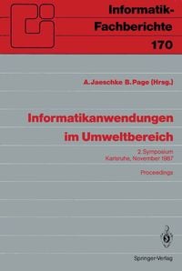 Produktbild: Informatikanwendungen im Umweltbereich