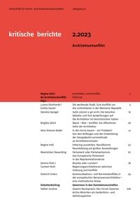 Produktbild: Kritische Berichte : Zeitschrift f&uuml;r Kunst- und Kulturwissenschaften / Jahrgang 51, Heft 2.2023