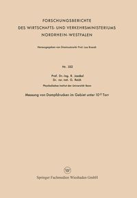 Produktbild: Messung von Dampfdrucken im Gebiet unter 10-2 Torr