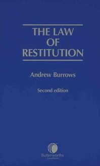 Produktbild: The Law of Restitution