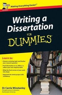 Produktbild: Writing a Dissertation For Dummies, UK Edition