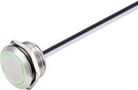 Produktbild: TRU COMPONENTS TC-9219112 Drucktaster 24 V/DC 50mA 1 x Aus/(Ein) tastend Gr&uuml;n IP40 1St.
