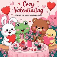 Produktbild: Cozy Valentinstag Malbuch f&uuml;r Kinder und Erwachsene