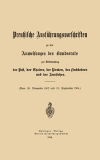Produktbild: Preu&szlig;ische Ausf&uuml;hrungsvorschriften zu den Anweisungen des Bundesrats