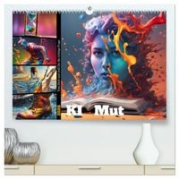 Produktbild: KI Mut - Trau Dich und stell Dir die richtige Frage (hochwertiger Premium Wandkalender 2026 DIN A2 quer), Kunstdruck in Hochglanz
