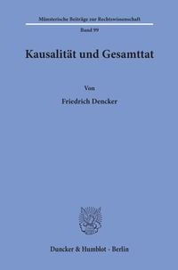 Produktbild: Kausalit&auml;t und Gesamttat.