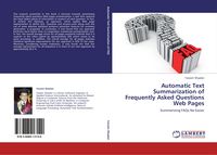 Produktbild: Automatic Text Summarization of Frequently Asked Questions Web Pages