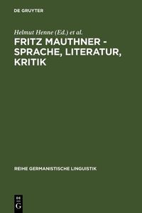 Produktbild: Fritz Mauthner - Sprache, Literatur, Kritik