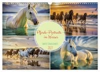 Produktbild: Pferde-Portraits - im Wasser (Wandkalender 2027 DIN A3 quer), CALVENDO Monatskalender
