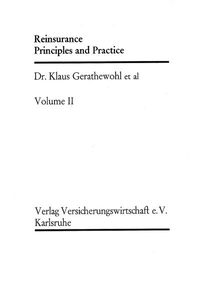 Produktbild: Reinsurance, Principles and Practice Vol. II