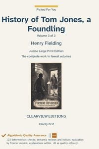 Produktbild: History of Tom Jones, a Foundling - Volume 3 of 3