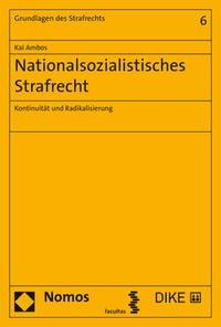 Produktbild: Nationalsozialistisches Strafrecht