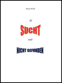 Produktbild: Gesucht und Nicht Gefunden