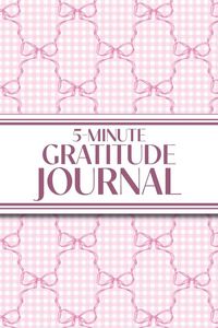 Produktbild: 5-Minute Gratitude Journal (Pink Bows & Gingham)
