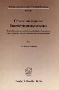 Produktbild: &Ouml;rtliche und regionale Energieversorgungskonzepte.