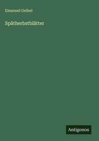 Produktbild: Sp&auml;therbstbl&auml;tter