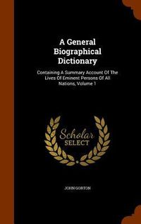 Produktbild: A General Biographical Dictionary