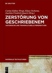 Produktbild: Zerst&ouml;rung von Geschriebenem