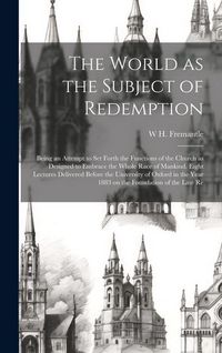 Produktbild: The World as the Subject of Redemption