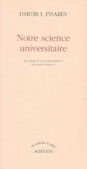 Produktbild: Notre Science Universitaire