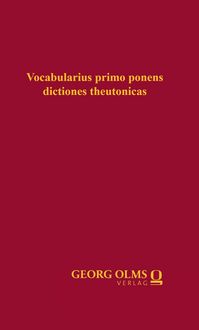 Produktbild: Vocabularius primo ponens dictiones theutonicas (1515)